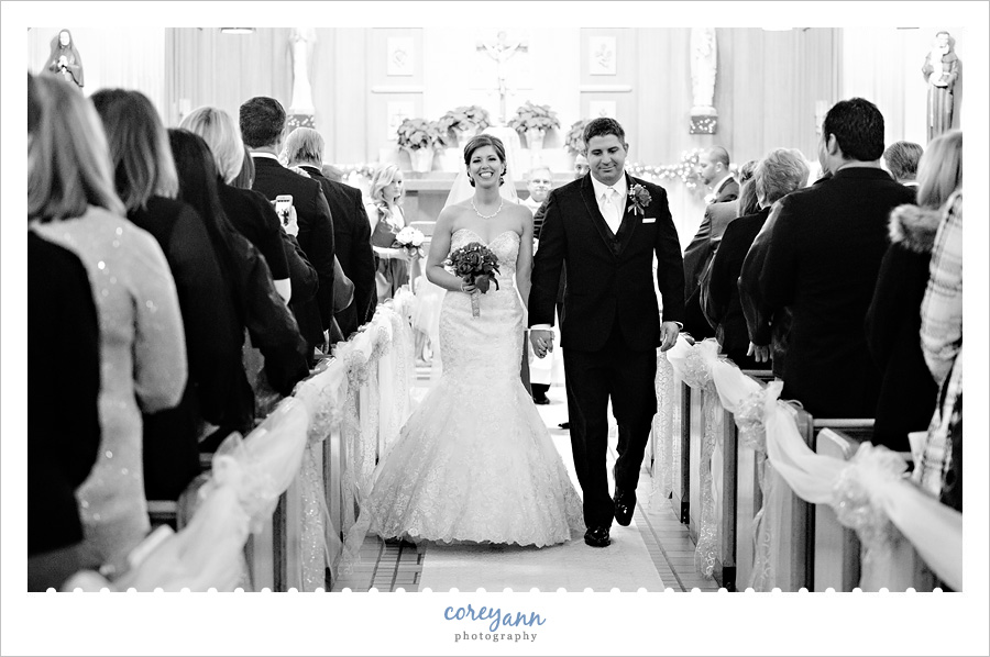 New Years Eve Wedding Ceremony at Corpus Christi in Conneaut