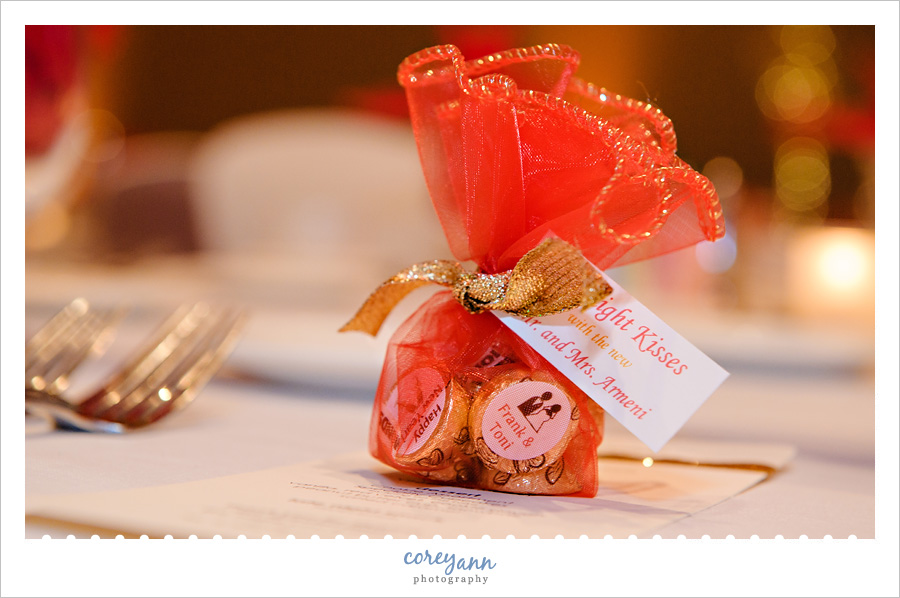 Hershey Kisses Wedding Favor