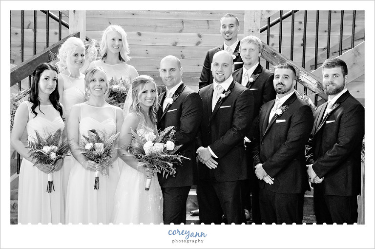 Bridal Party at Mapleside Farms for May Wedding