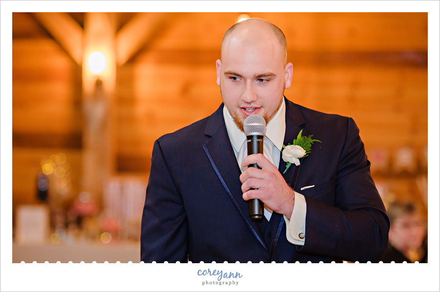 Wedding reception at Mapleside Farms