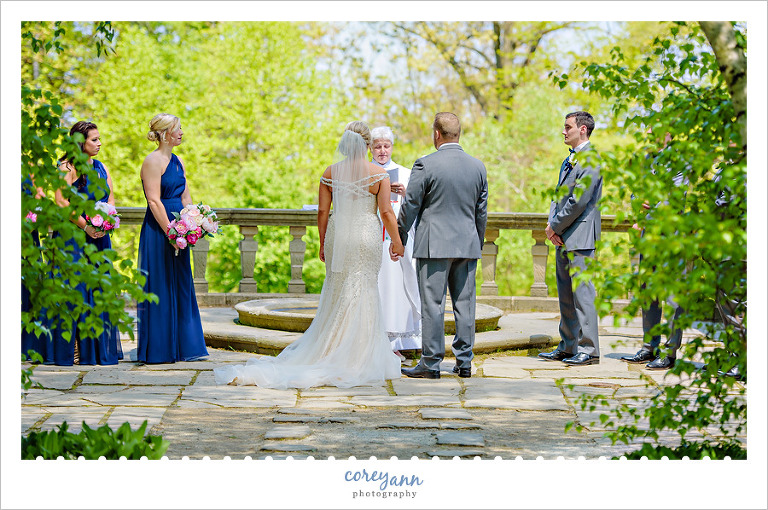May wedding ceremony at Stan Hywet Hall and Gardens