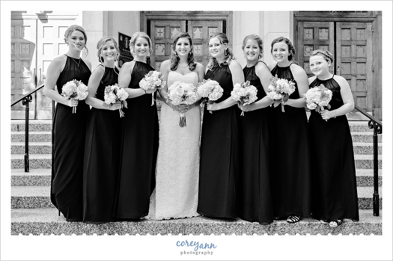 Bride and Bridesmaids in Cleveland 