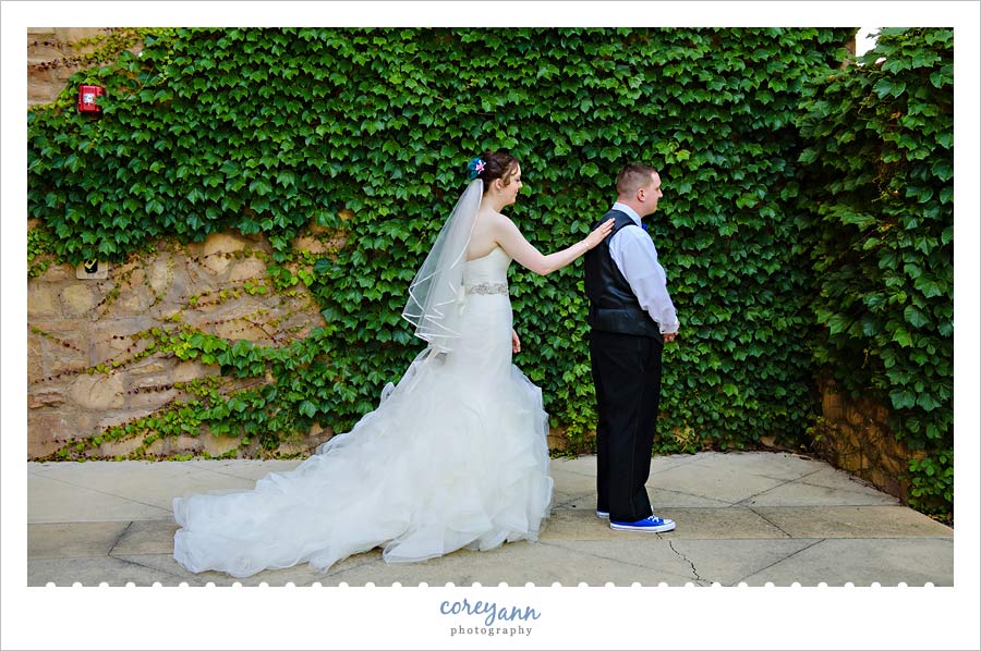 First look at Club at Corazon before wedding