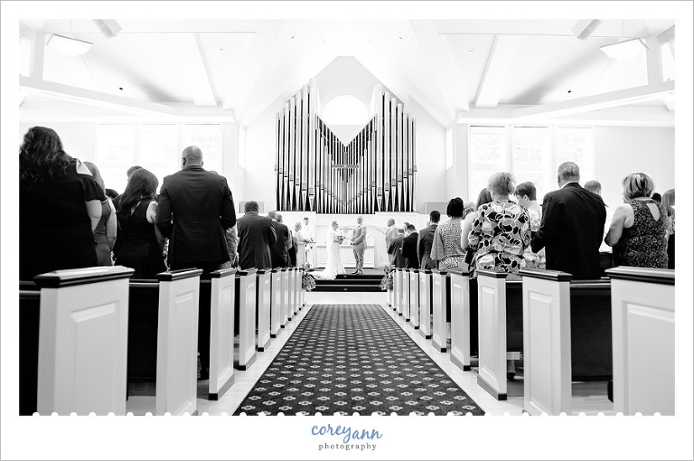 Wedding ceremony at Bath United Church of Christ