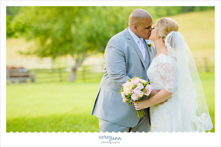 Bride and Groom wedding photos at Hale Farm