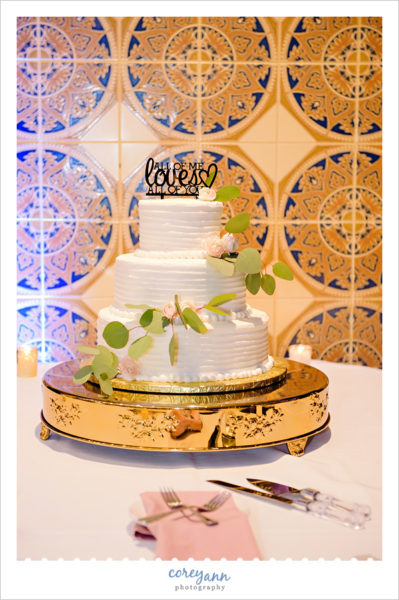 White wedding cake by Reeves Cake Shop 