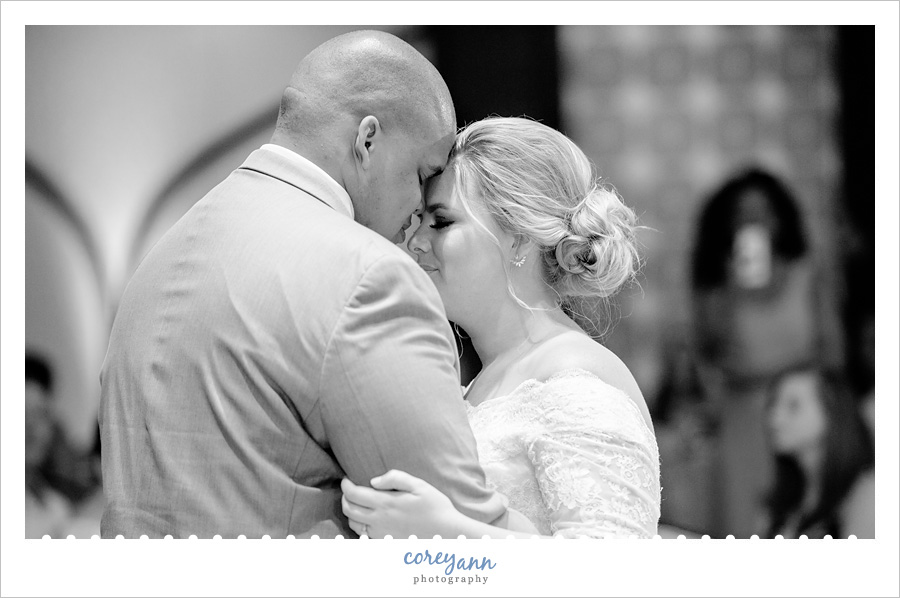 First dance during wedding reception at Tangier