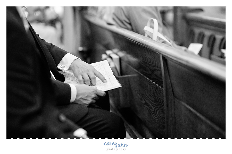 Wedding Ceremony at St Mary's in Massillon Ohio