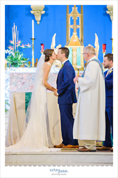Wedding Ceremony at St Mary's in Massillon Ohio