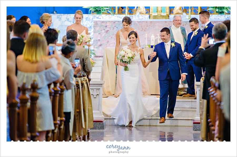 Wedding Ceremony at St Mary's in Massillon Ohio