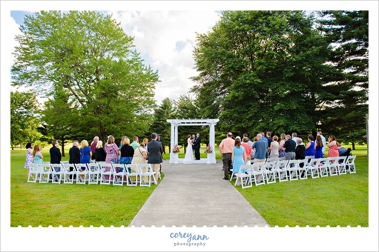 Outdoor Wedding Ceremony at Skyland Pines
