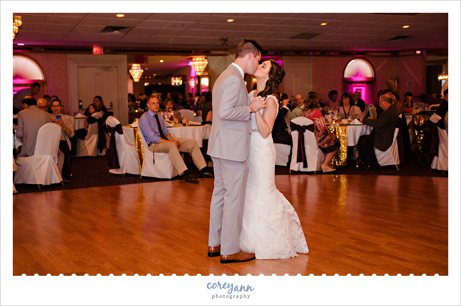 Guy's Party Center Wedding Reception First Dance