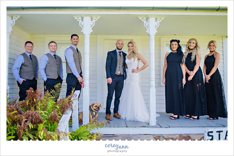 Wedding Bridal Party at Heritage Barn in Stow