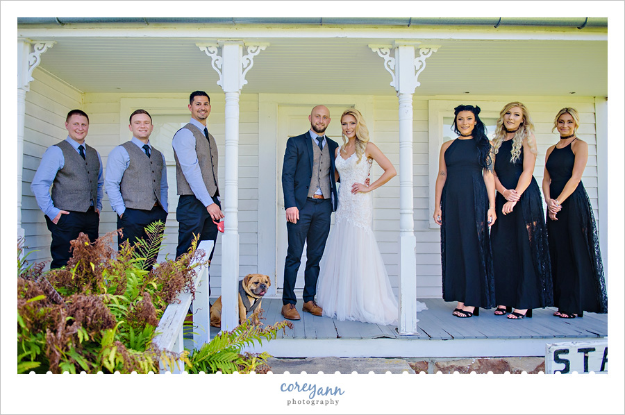 Wedding Bridal Party at Heritage Barn in Stow