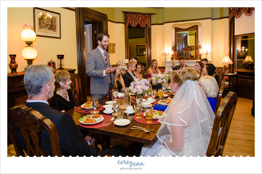 Wedding Dinner at Steele Mansion