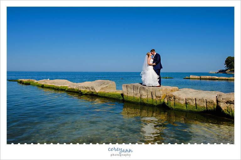 Wedding Photo on Lake Erie 