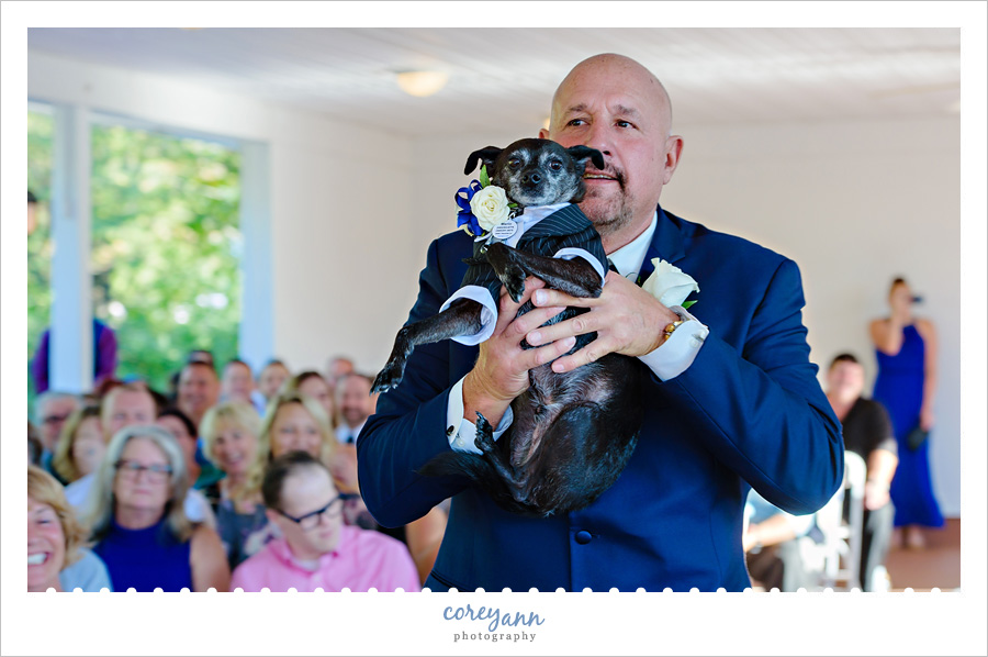 Wedding Ceremony at Aherns Banquet Center
