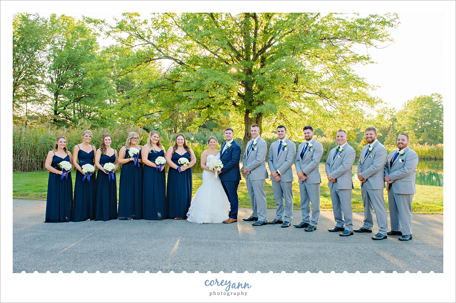 Grey and Navy Bridal Party