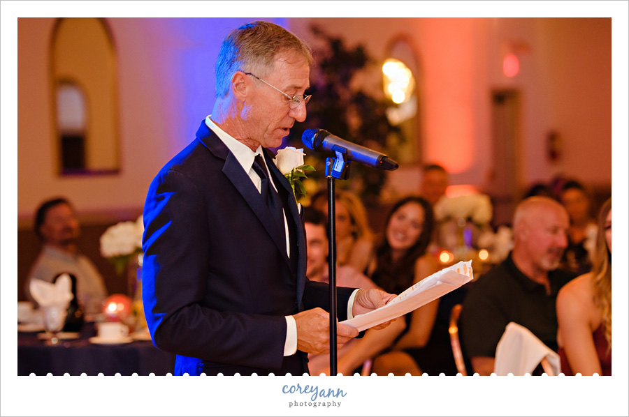 Wedding Reception at Aherns Banquet Center