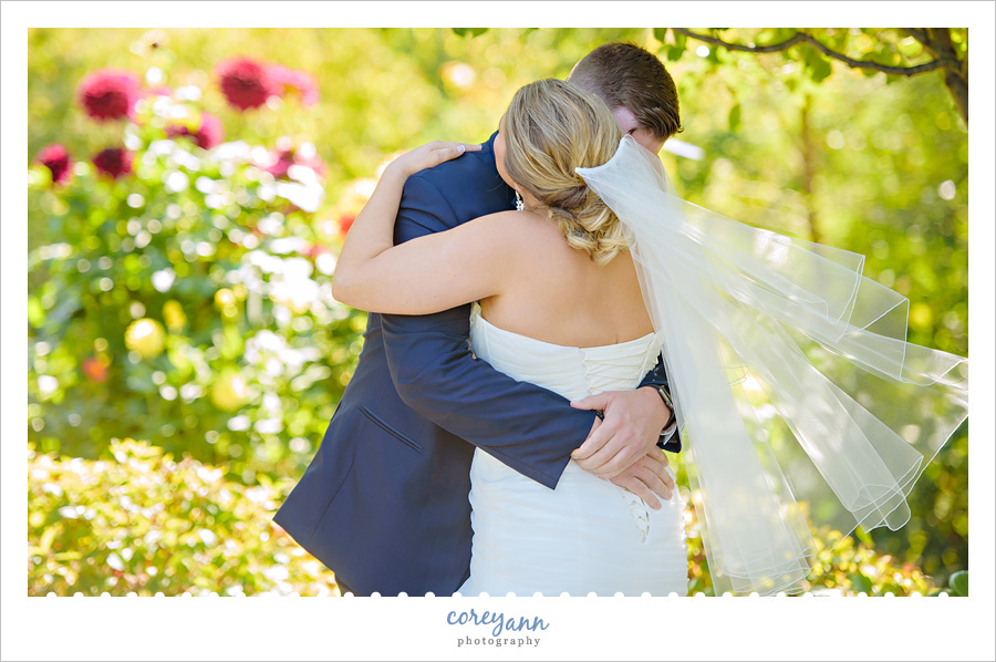 Wedding First Look at Miller Nature Preserve