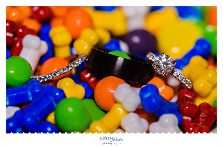 Wedding Rings in Candy