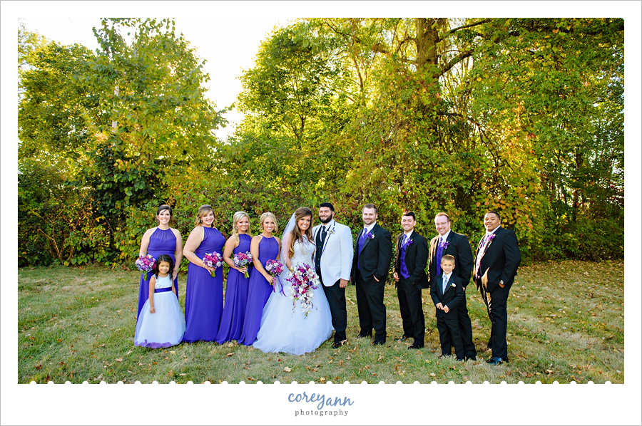 Wedding Bridal Party at Springlake Party Center
