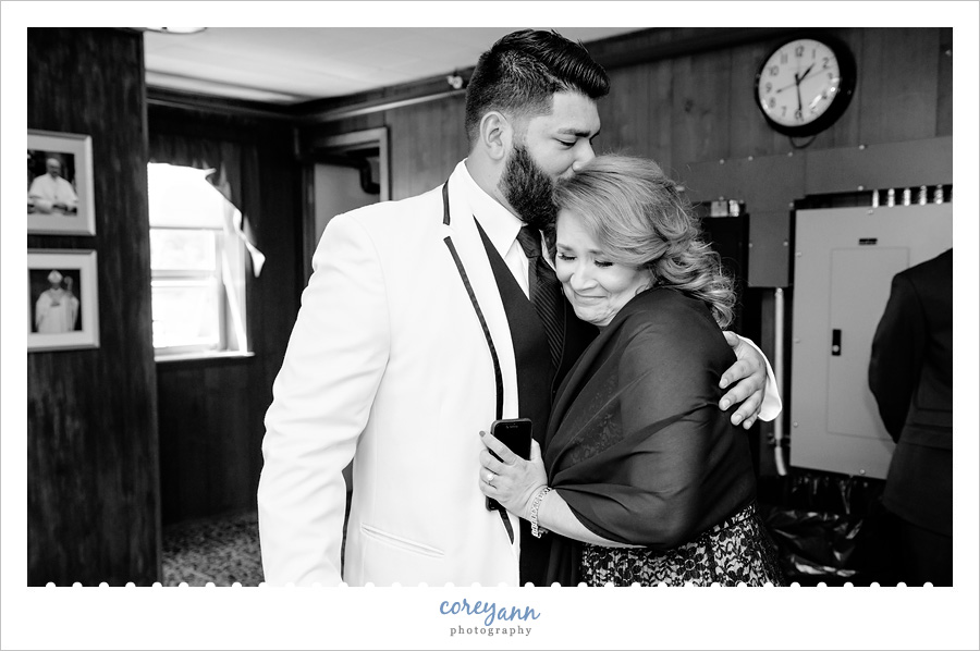 Groom Getting Ready for Wedding at St. Paul's