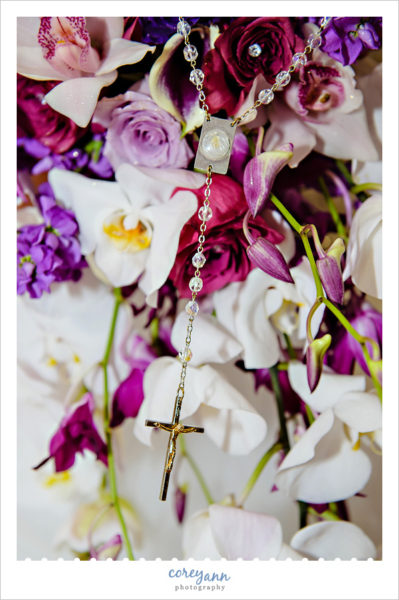Purple and White Orchid Wedding Bouquet 
