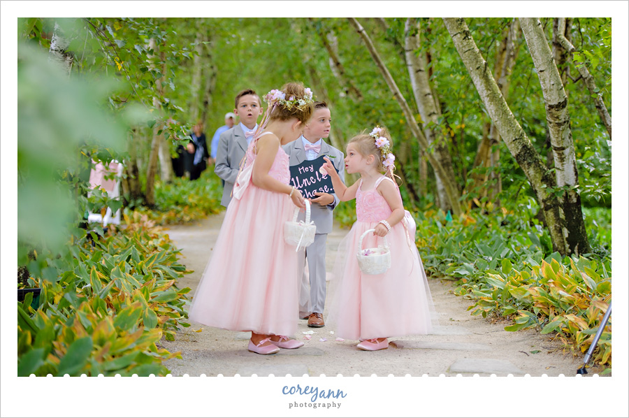 Wedding Ceremony at Stan Hywet