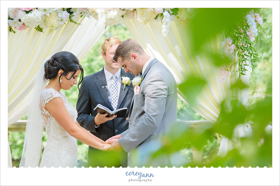 Wedding Ceremony at Stan Hywet