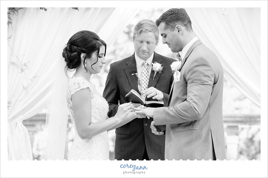 Wedding Ceremony at Stan Hywet