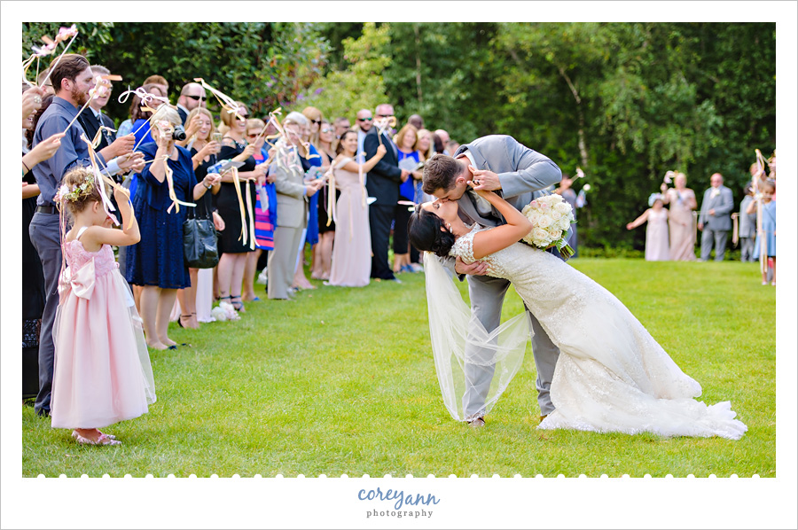 Wedding Ceremony Exit at Stan Hywet