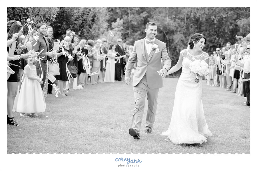 Wedding Ceremony Exit at Stan Hywet