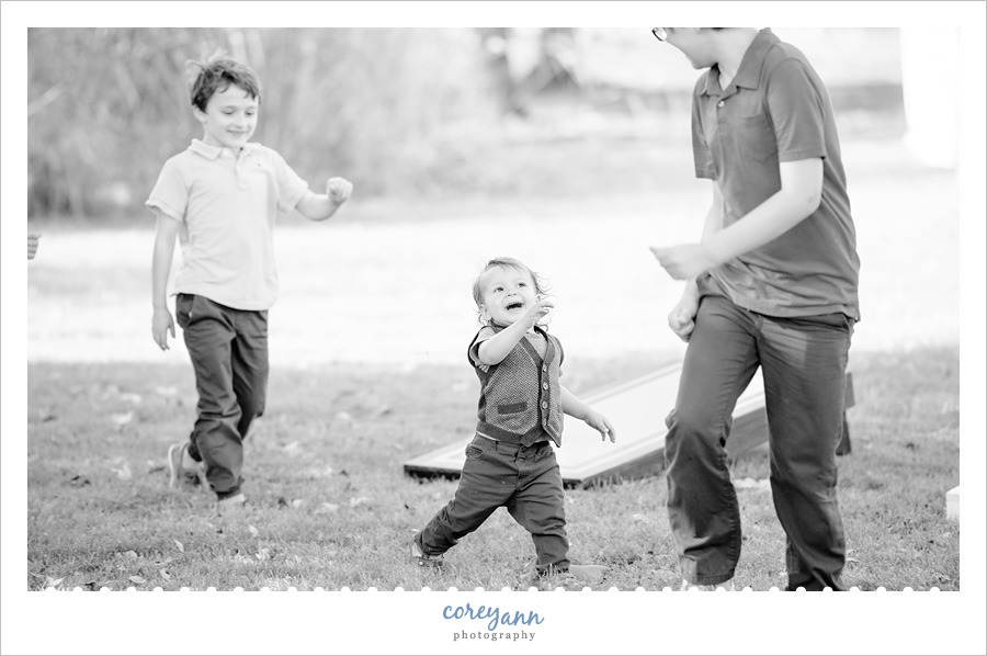 Backyard Wedding Reception in Kent Ohio