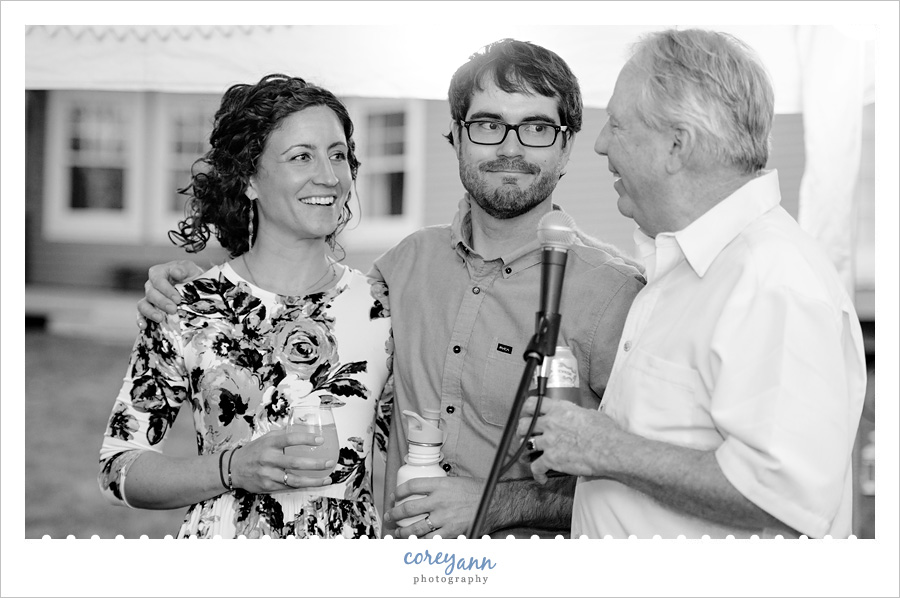 Backyard Wedding Reception in Kent Ohio