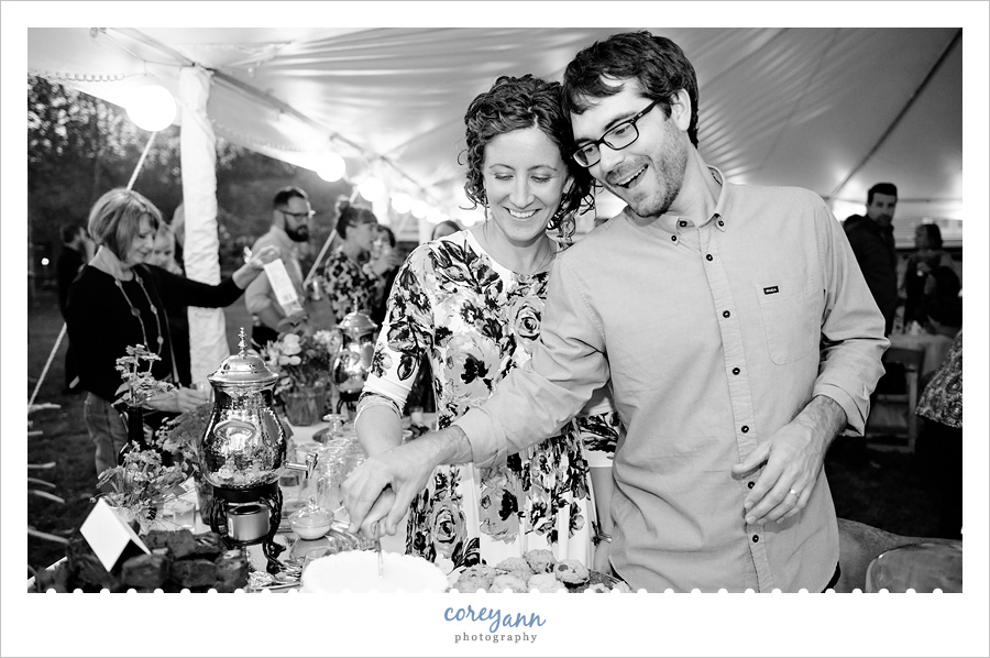 Backyard Wedding Reception in Kent Ohio