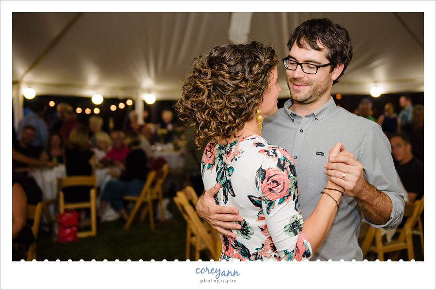 Backyard Wedding Reception in Kent Ohio