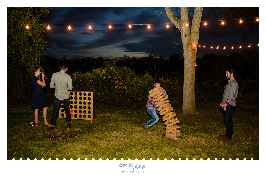 Backyard Wedding Reception in Kent Ohio