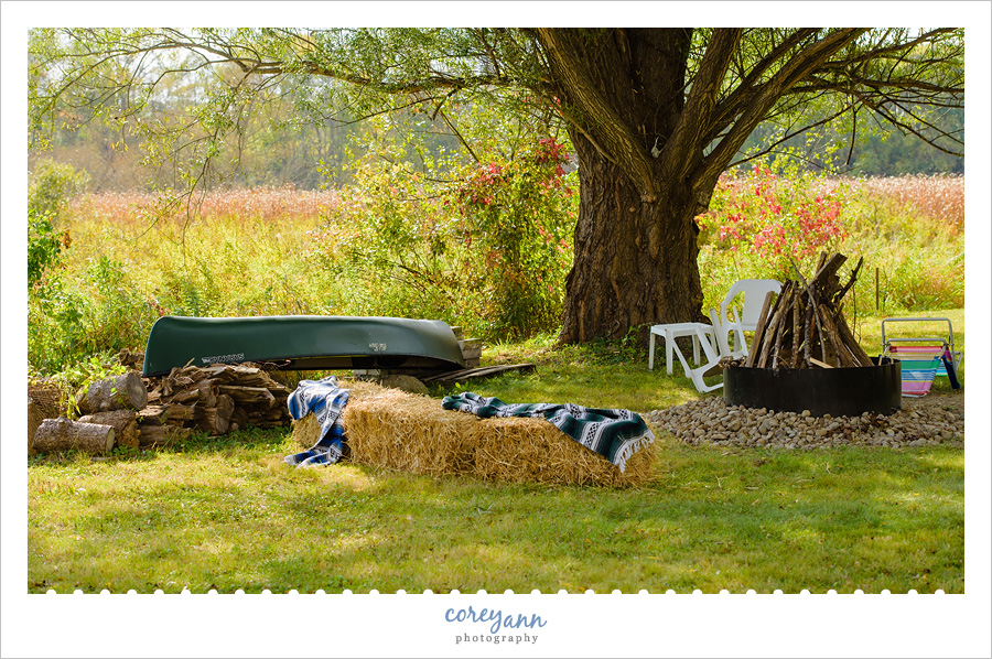 Backyard Wedding Fire Pit