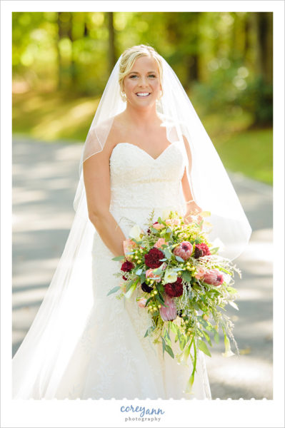 Bride at Brookside Country Club Wedding