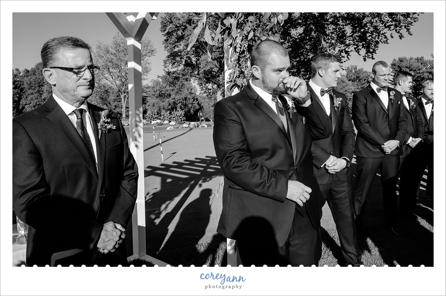 Brookside Country Club Wedding Ceremony in Canton Ohio