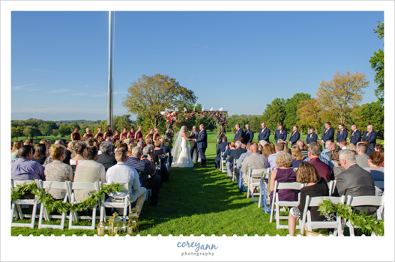 Brookside Country Club Wedding Ceremony in Canton Ohio
