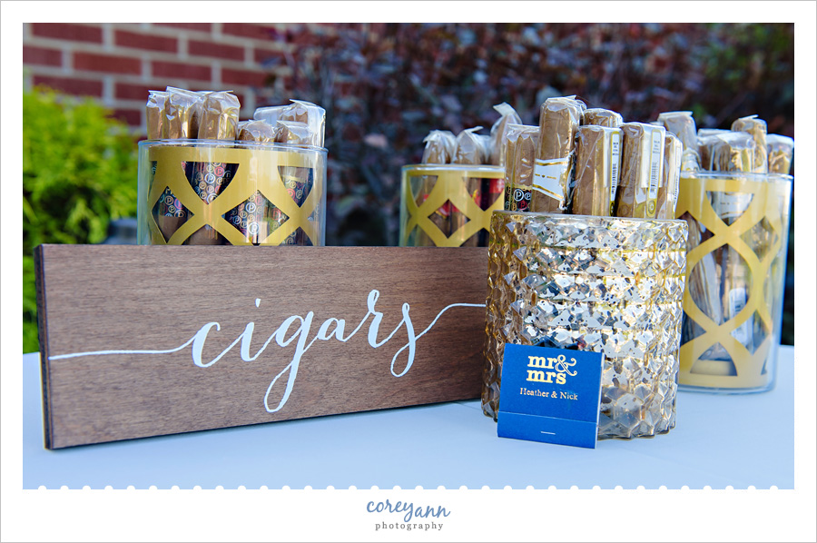 Cigar Bar at Brookside Country Club Wedding