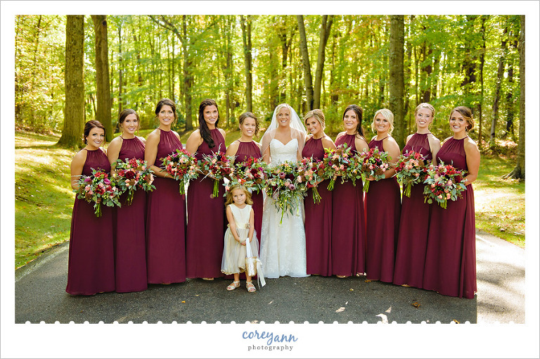 Cranberry Red Bridesmaid Wedding Dresses