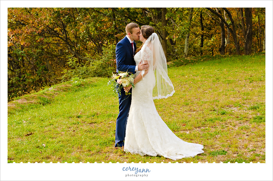 First Look Before Wedding at Wintergreen Resort