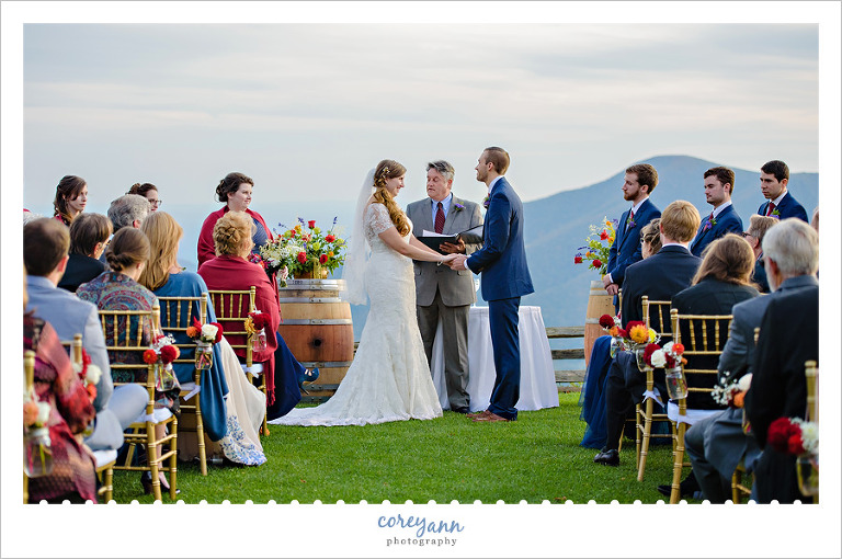 Wedding Ceremony at Wintergreen Resort