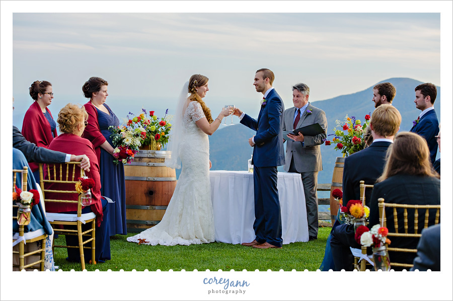 Wedding Ceremony at Wintergreen Resort
