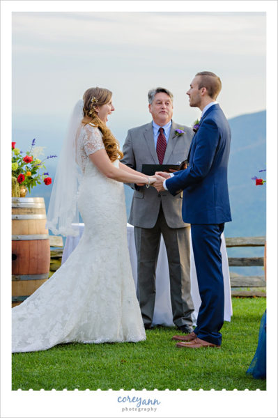 Wedding Ceremony at Wintergreen Resort