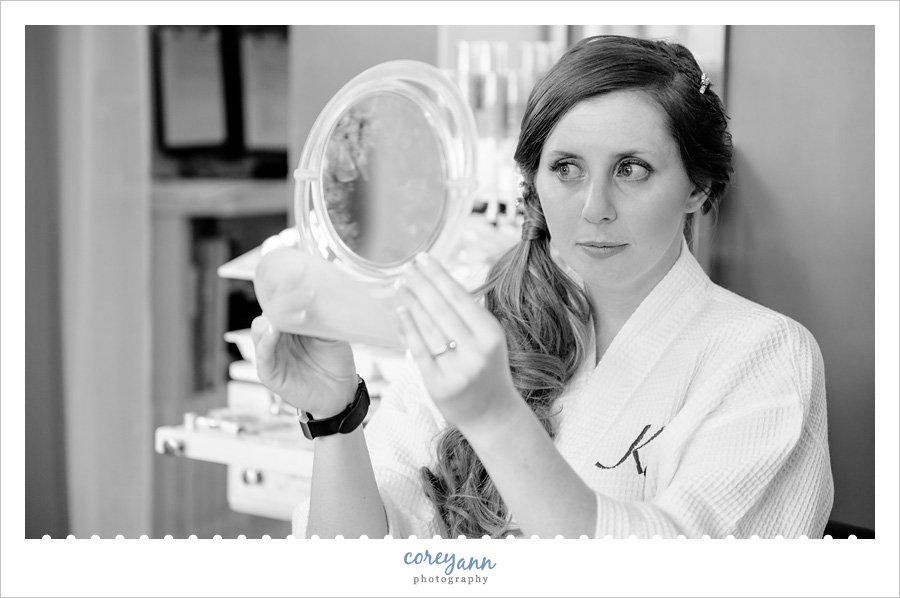 Bride Getting Ready at Wintergreen Resort