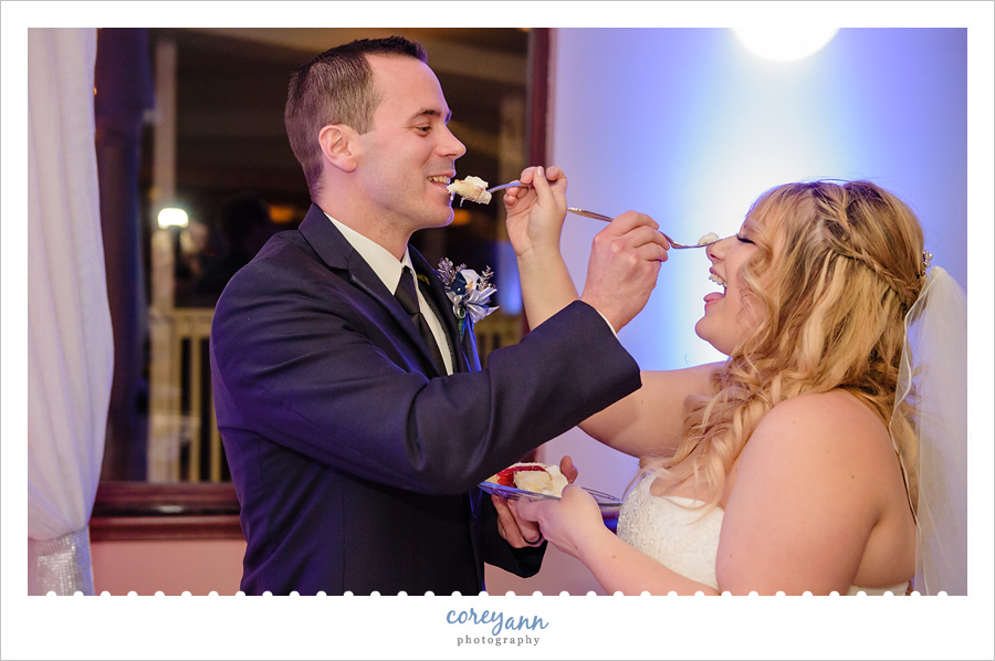 Winter Wedding Reception at Chenoweth Golf Course